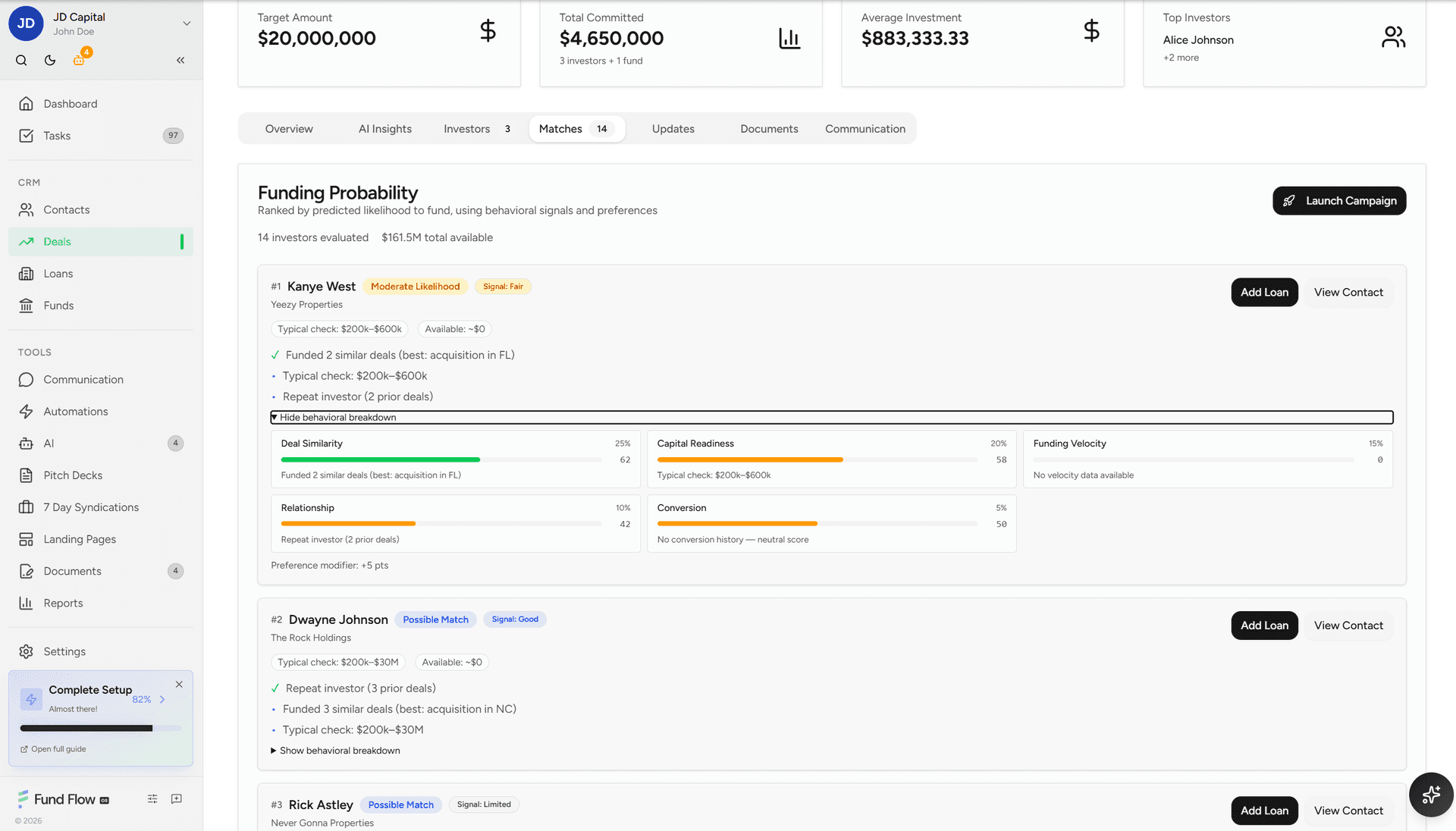 Fund Flow OS deal management platform